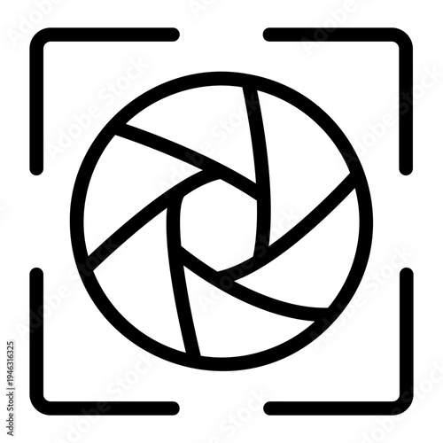 Camera focus frame Line Icon