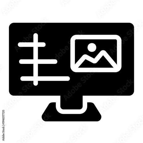 Video editing timeline Solid icon