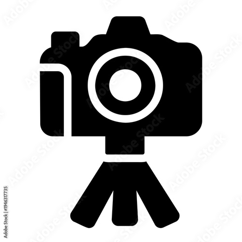 Vlogging camera Solid icon