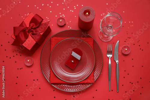 Beautiful table setting wit...