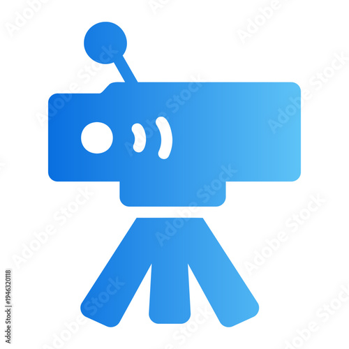 Live streaming Line Gradient Icon