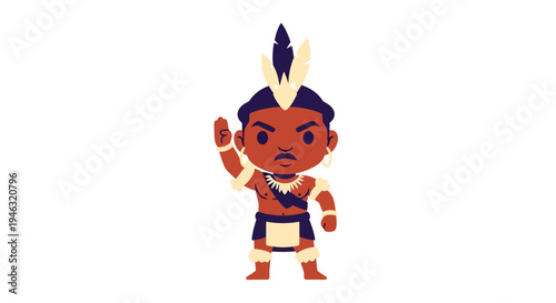 Native American illustration, vector style graphic, cultural design, ethnic art, indigenous people concept