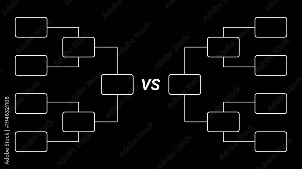 Animated Tournament Bracket Template Featuring Versus Matchup for ...