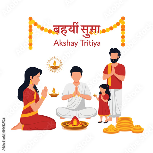 Family Celebrates Akshaya Tritiya with Traditional Rituals and Gold