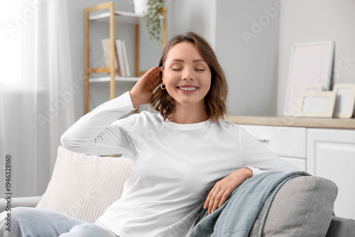Beautiful young woman with ...