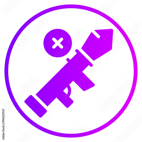 delete gradient icon