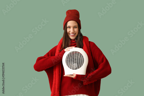 Young woman in winter cloth...