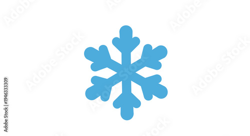 Snowflake Vector Illustration, Winter Season Design, Christmas Holiday Graphic