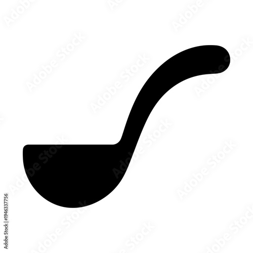 wooden ladle spoon glyph icon