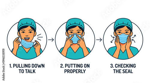 A step-by-step guide illustrating the process of preparing, administering, and bandaging an injection, showing medical personnel and patient.