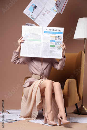 Young woman in high heels w...