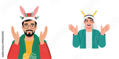 Happy coconut drink with straw and umbrella