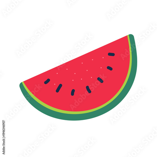 watermelon fresh fruit vector illustration healthy food 