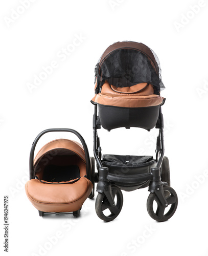 Modern baby stroller and in...