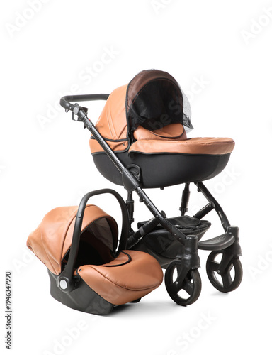 Modern baby stroller and in...
