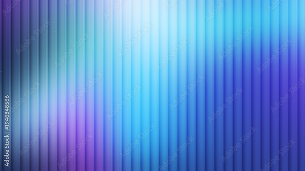 Obraz premium Aqua mist reeded glass texture with vibrant soft light diffusion. Great for creative artistic designs and futuristic digital media surfaces.
