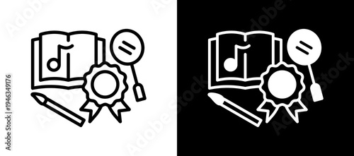 Extra Curricular whiteblack icon