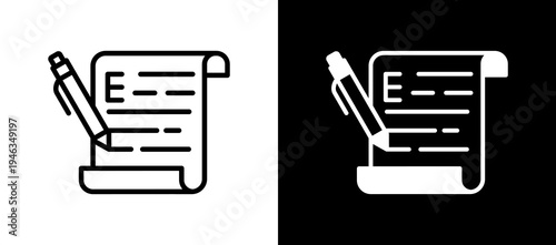 Personal Essay whiteblack icon