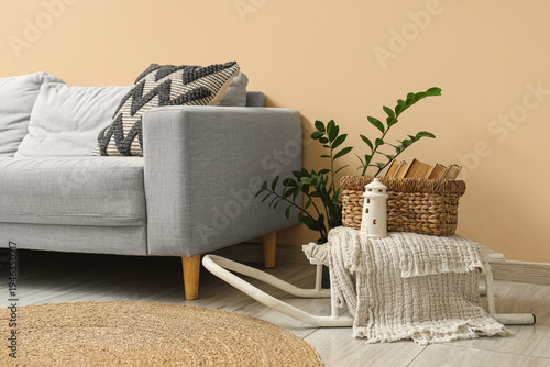 Interior of living room wit...