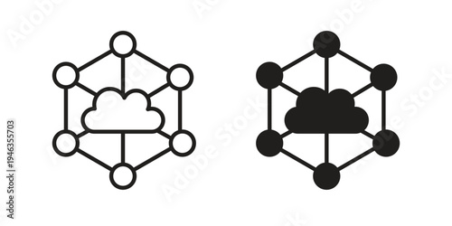 edge computing icon. modern vector symbols set