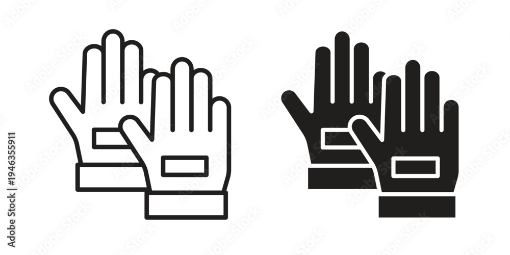 Fototapeta premium Fitness Gloves icon. modern vector symbols set