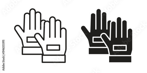 Fitness Gloves icon. modern vector symbols set