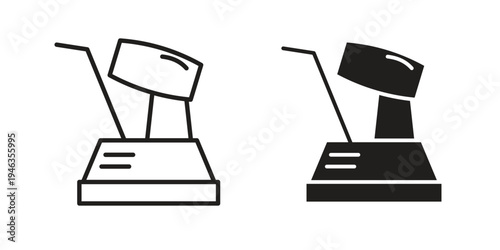 Floor sanding machine icon. modern vector symbols set