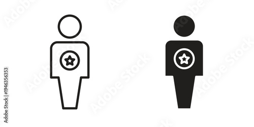 Good human icon. modern vector symbols set