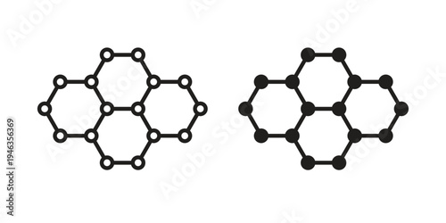 Graphene icon. modern vector symbols set