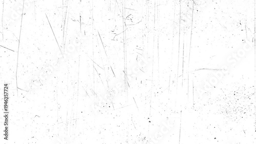 White Grunge Background with Fine Scratches and Dust Overlay.