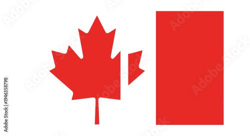 Canadian Flag With Maple Leaf