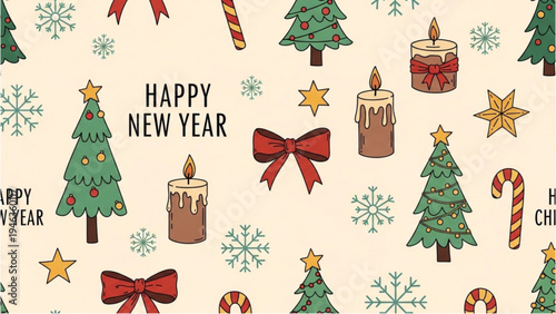 Christmas tree decorations and gifts on a table indoors holiday