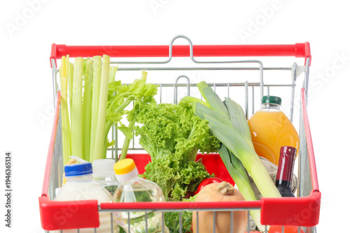 Shopping cart with differen...
