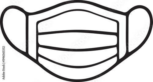 Protective Surgical Face Mask Icon