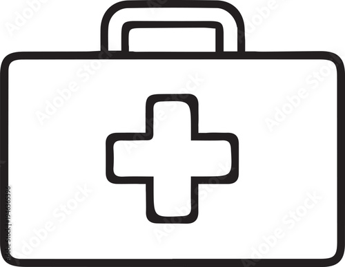 Medical First Aid Bag Icon