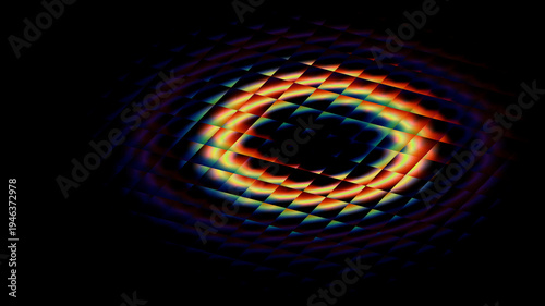 Tableau sur toile Swirling cosmic patterns captured in vibrant interstellar light display