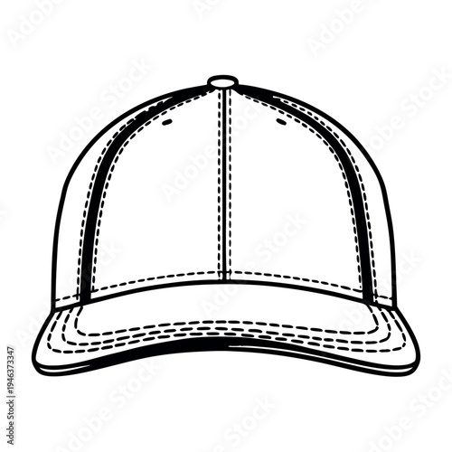 Baseball cap vector illustration