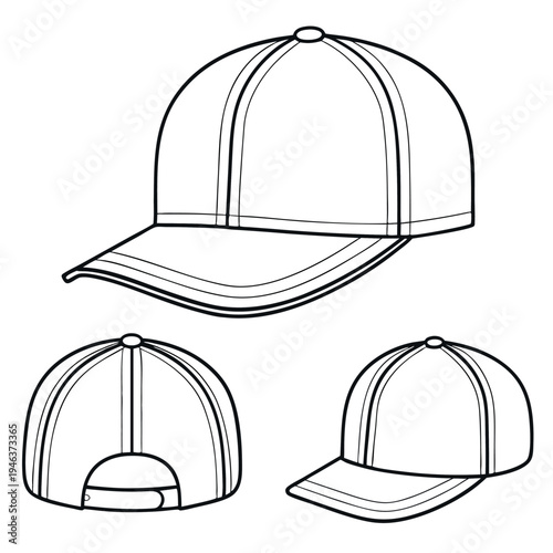 Baseball cap vector illustration