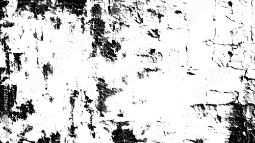 Black and white grunge textured wall surface