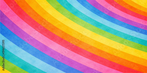 A seamless geometric vector illustration featuring a bright rainbow spectrum pattern with colorful stripes and an abstract multicolored line texture for a modern art wallpaper design backdrop