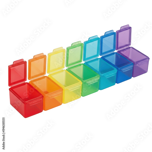 colorful cubes is seeolated on white