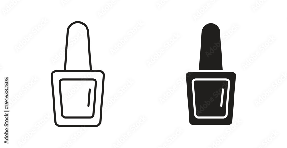 Obraz premium Nail polish icon. web vector design