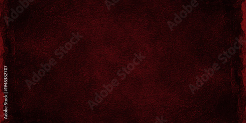 Dark maroon grunge texture background with charred vignette edges and vintage paper grain for cinematic backdrop
