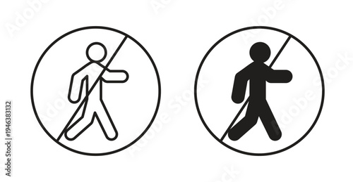 No entry signs. web vector design