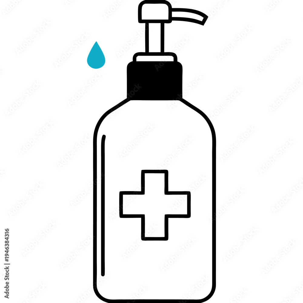 Obraz premium Vector illustration of a bottle of liquid soap