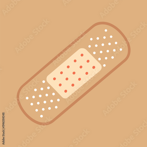 Adhesive bandage on white background