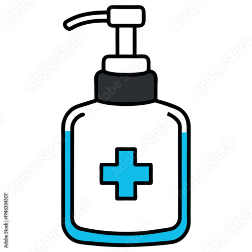 Vector illustration of a shower gel