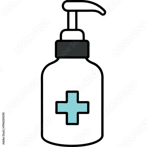 Vector illustration of a shower gel
