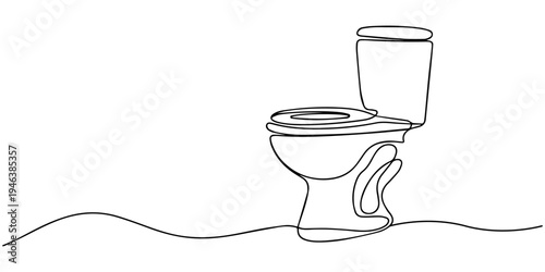 Isolated white toilet bowl vector illustration icon on white background