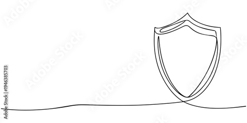 Shield and Sword Vector Illustration Metal Tool Symbol Design